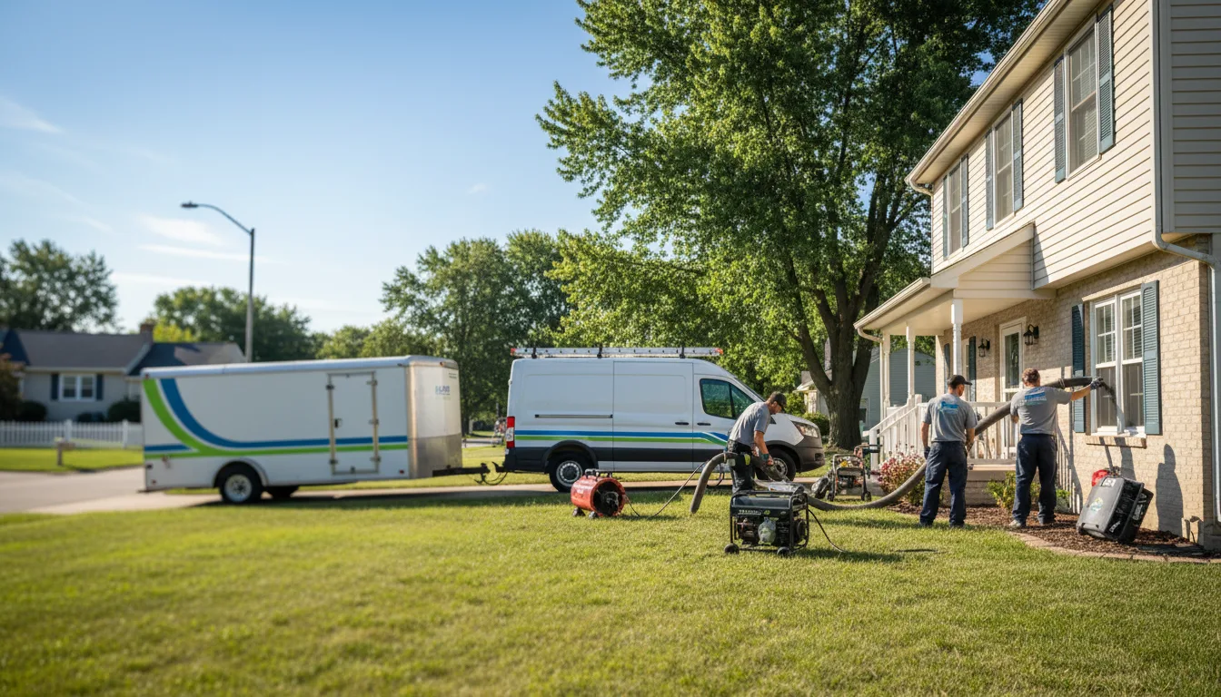 Flooded Basement Restoration And Cleanup With Repair in Convoy, OH near me
